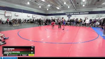 132 lbs Champ. Round 1 - Jeremiah Brucken, Newberg vs Ray Romero, Sunnyside