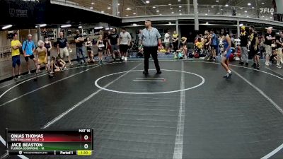 80 lbs Round 4 (8 Team) - Jace Beaston, Florida Scorpions vs Onias Thomas, New England Gold