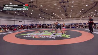 138 lbs 1st Place Match - Braylon Reynolds, Unattached vs Ashten Haley, Unattached