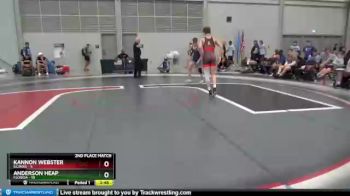 132 lbs 2nd Place Match (16 Team) - Kannon Webster, Illinois vs Anderson Heap, Florida