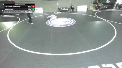 Semis - Natalie Sanders, Nawa Select vs Mia Rubio, Royal High School Wrestling