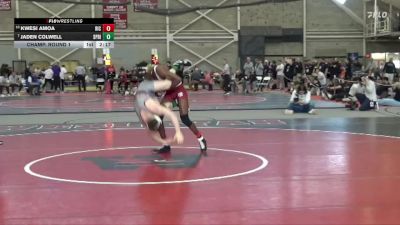 133 lbs Champ. Round 1 - Jaden Colwell, Springfield vs Kwesi Amoa, Rhode Island College