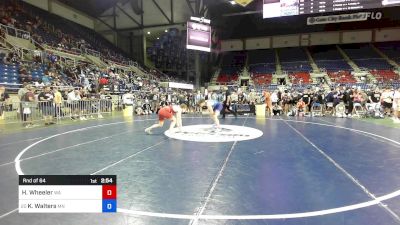 165 lbs Rnd Of 64 - Hugh Wheeler, WA vs Kyler Walters, MN