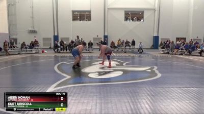 285 lbs Kurt Driscoll, Elizabethtown vs Aiden Homan, Alvernia University