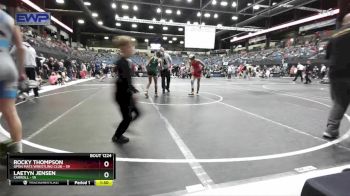 105 lbs Quarterfinal - Rocky Thompson, Open Mats Wrestling Club vs Laetyn Jensen, Carroll