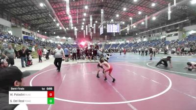 52 lbs Semifinal - Weston Paladini, Black Fox Wr Acd vs Sier Del Real, Pomona Elite