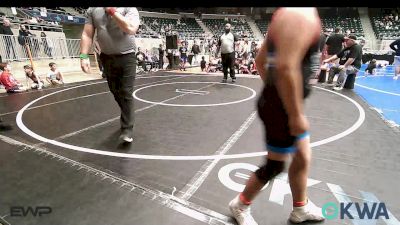 120 lbs Rr Rnd 2 - Noah Shuemake, Oklahoma Strong-Blue 9U vs Tucker Nuckolls, MOJO Mulisha 9U