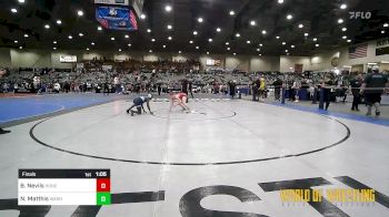 92 lbs Final - Blake Nevils, Honey Badgers Wrestling Club vs Nathan Matthis, Warhawks Wrestling Inc.
