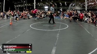 84 lbs Round 5 (8 Team) - Elijah Santiago, Grit Mat Club vs Caleb Berrier, Dueling Bandits