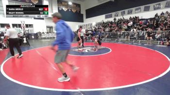 100 lbs Cons. Round 2 - Sara Merlo, Westminster vs Riley Rivera, Elsinore