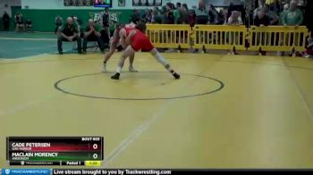 144 lbs Quarterfinal - Cade Petersen, OAK HARBOR vs Maclain Morency, ANDERSON