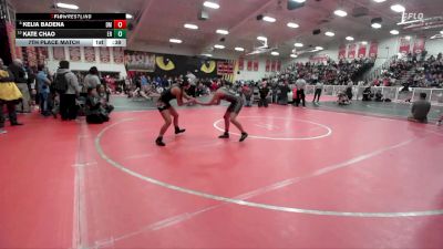 115 lbs 7th Place Match - Kate Chao, Eleanor Roosevelt vs Kelia Badena, Desert Mirage