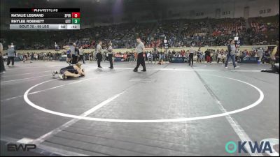 98 lbs Consi Of 8 #1 - Natalie LeGrand, Sperry Wrestling Club vs Rhylee Robinett, Little Axe Takedown Club