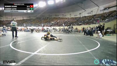 90 lbs 5th Place - Gunner Adams, D3 Wrestling Cluib vs Camden Lloyd, Team Tulsa Wrestling Club