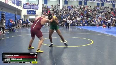 285 lbs Champ. Round 2 - Anthony Perez, Morenci Area HS vs Jahad Abdeljabar, SYCAMORE