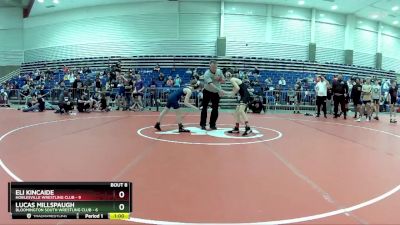 90 lbs Round 3 (6 Team) - Eli Kincaide, Noblesville Wrestling Club vs Lucas Millspaugh, Bloomington South Wrestling Club