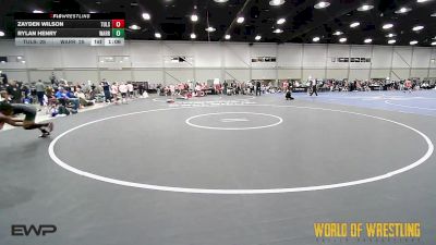 96 lbs Rr Rnd 2 - Zayden Wilson, Tulsa Elite 12U 2 vs Rylan Henry, Warrior Up 12U