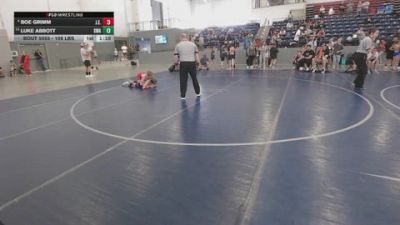 108 lbs Cons. Semis - Boe Grimm, J.E.T. vs Luke Abbott, Sanderson Wrestling Academy