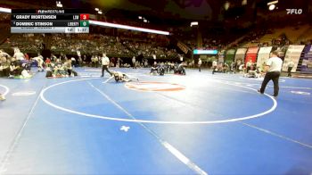 157 Class 4 lbs Champ. Round 1 - Grady Mortensen, Lee`s Summit West vs Dominic Stinson, Liberty