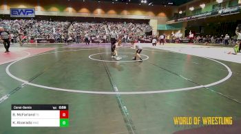 46 lbs Consolation - Braden McFarland, Team Selma vs Kristian Alvarado, Kalispell Wrestling Club