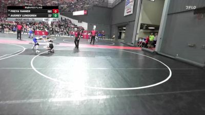 75 lbs Champ. Round 2 - Freya Tanner, Riverdale Wrestling Club vs Audrey Lundgren, Saint Croix Falls