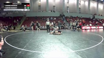 90-95 lbs 1st Place Match - Carter Burkett, Ground Up USA vs Aubree Mannon, Norton Wrestling Group