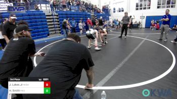 100 lbs 3rd Place - Jeremy Lakes Jr, Midwest City Bombers Youth Wrestling Club vs Holden Smith, Piedmont