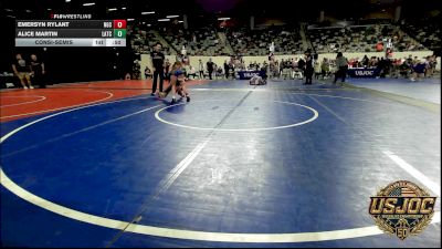 98 lbs Consolation - Emersyn Rylant, Norman Grappling Club vs Alice Martin, Little Axe Takedown Club