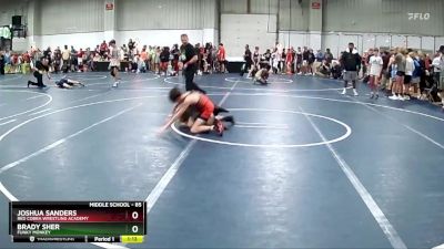 85 lbs Champ. Round 1 - Joshua Sanders, Red Cobra Wrestling Academy vs Brady Sher, Funky Monkey