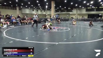 120 lbs Placement (4 Team) - Caroline Farris, Feelin Peachy vs Susannah Duke, TN AAU- Chaos