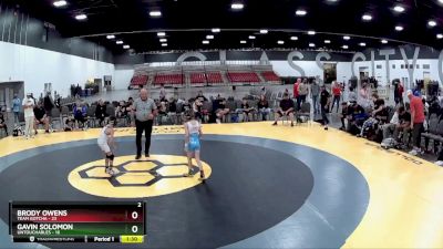 55 lbs Placement Matches (8 Team) - Brody Owens, Team Gotcha vs Gavin Solomon, Untouchables