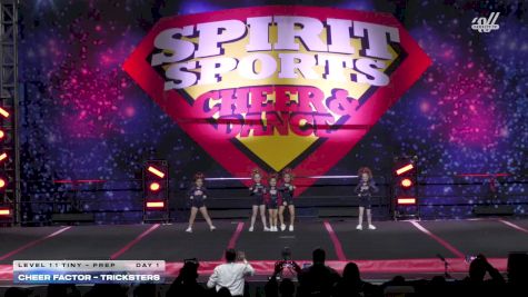 Cheer Factor - TRICKSTERS [2025 L1.1 Tiny - PREP Day 1] 2025 Spirit Sports Worcester Nationals