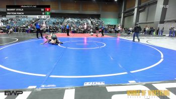 100 lbs 3rd Place - Manny Ayala, The Valley Wrestling Club vs Peyton Finch, Nevada Elite