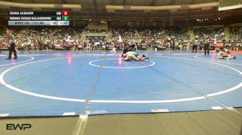 112 lbs Quarterfinal - Zaina Albadri, Greater Heights Wrestling vs Sienna Ocean Salaheddine, Arete Wrestling Academy