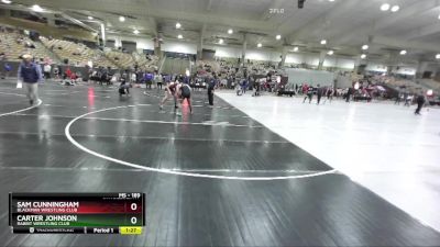 189 lbs Quarterfinal - Sam Cunningham, Blackman Wrestling Club vs Carter Johnson, Rabbit Wrestling Club