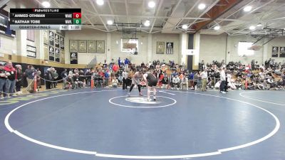 215 lbs Quarterfinal - Ahmed Othman, Wakefield vs Nathan Tobe, Wayland
