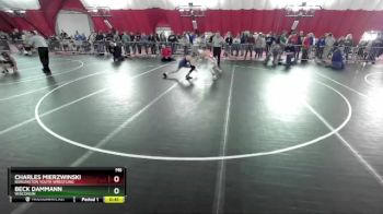 110 lbs Semifinal - Charles Mierzwinski, Burlington Youth Wrestling vs Beck Dammann, Wisconsin