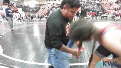 49-55 lbs Rr Rnd 3 - Laylen Parish, Wagoner Takedown Club vs Maisyn Malone, Bartlesville Wrestling Club