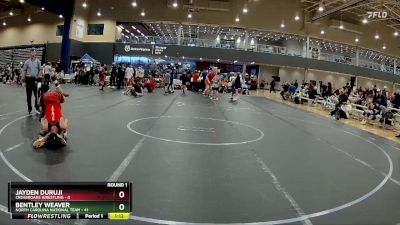 105 lbs Round 1 (4 Team) - Bentley Weaver, North Carolina National Team vs Jayden Duruji, Crossroads Wrestling