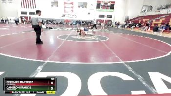 138 lbs Cons. Round 6 - Cameron Francis, Twin Falls vs Berenice Martinez, Caldwell