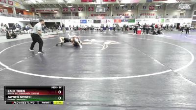 141 lbs Cons. Round 2 - Zack Tihen, Indian Hill Community College vs Jayden Nowell, Ottawa University