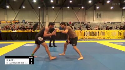 CARLOS DIAZ vs ERICK MATHEUS DE OLIVEIRA ALVES 2023 World IBJJF Jiu-Jitsu No-Gi Championship