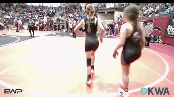 82 lbs Rr Rnd 3 - Adalynn Bradshaw, Sallisaw Takedown Club vs Azalea Pennington, Henryetta Knights Wrestling Club