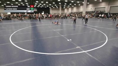 105 lbs Champ. Rd Of 16 - Laydon Knox, Open Mats Wrestling Club vs Derek Rogers, Southport Wrestling Club
