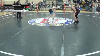 90 lbs Cons. Semi - Leo Russell, Monticello Warriors vs Knox Nolan, Big Game Wrestling Club