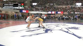 G - 155 lbs 5th Place Match - Soraya Shirley, Billings Senior High School (Girls) vs Brooke Werth, Shepherd (Girls)