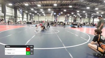 132 lbs Rr Rnd 3 - Kyle Brown, Black Hive Wrestling Club vs Tyler Taber, Journeymen Wrestling Blue