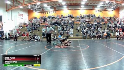 144 lbs Round 2 - Jayden Hall, Madison vs Jase Plice, Hillsdale