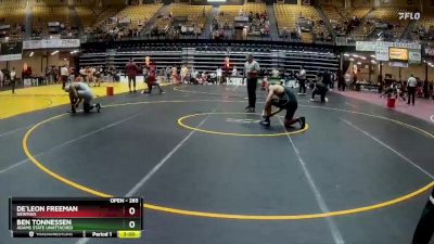 285 lbs Cons. Round 3 - De`Leon Freeman, Newman vs Ben Tonnessen, Adams State Unattached