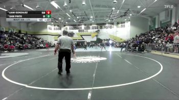 177 lbs Quarterfinal - Sam Pinto, Rancho Bernardo vs Liam Gonzalez, Ramona